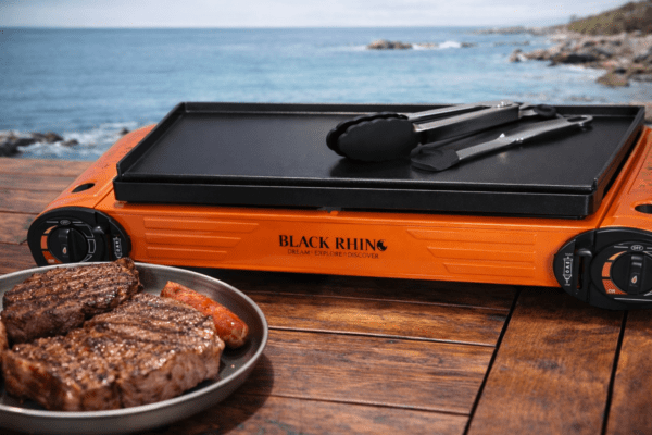 Διπλή εστία butane σε τραπέζι κάμπινγκ Κύπρος - σταθερή βάση